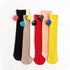 Big-eyed candy solid color socks